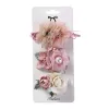 Accessoires 3pcs / ensemble Artificial Flower Baby Girl Coiffes Clips Pearl Chiffon Newborn Hairgrips Photograph