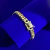 Style hip hop 6 mm 8 mm Solide 925 Silver Shining Metal Surface High Polissing Miami Cuban Curb Bracelet