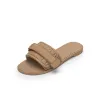 2024 Fashion Hot Sale Summer Slippers i 6 färger kommer med lådan och dammväska slitit platt botten non-halk muffin ny plattform västerländsk stil