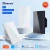 Control Girier Smart WiFi Touch Switch Brak neutralnego przewodu wymagane Smart Home 1/2/3 Gang Light Switch 100240V Współpracuje z Alexą Hey Google