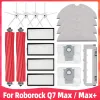 Уборщики подходят для Roborock Q7 / Q7 Plus / Q7 Max Plus / T8 Roller Side Brush Hepa Filter Mop Clate Rag Dust Bag Back Vacuum запасная часть