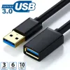 Akcesoria USB 3.0 2,0 5 Gb / s przedłuża kabel 3 stóp 6 stóp 10 stóp mężczyzn do żeńskiego USB Kabel przedłużaczy do komputera na komputerze laptop