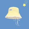 Beradas Caps Sun Caps fofos Big Brim Brim Double-lises Chapéus Proteção de Chapéus Doce Floral Feminino Verão