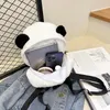 Skolväskor panda plysch tjej dockor ryggsäck avslappnad dagis mode enkel justerbar rem kawaii barn tecknad gåvor