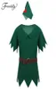 New Arrival Kids Boys Peter Pan Costumes Tshirt with Hat Belt Halloween Cosplay Party Boy for Fancy Carnival Role Play Clothing G81627043