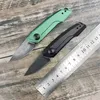 KS 7250 Uruchom 9 Auto składane nóż 8cr13mov Drop Point Blade czarne z zielonym aluminium Holding Camping EDC Outdoor Seldoe Ofronis