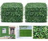 Decorative Flowers Wreaths 12Pcs 25x25cm Artificial Plant Wall Panel Boxwood Grass Backdrop Panels Home Garden Backyard Fence Gr1539106