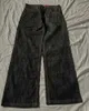 Męskie dżinsy street vintage alfabet haftowane dżinsy mężczyźni Y2K HARAJUKU moda luźne spodnie para swobodnie prosta noga dżinsy 240423