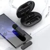 Stojaki Xiaomi bezprzewodowy mikrofon Lavalier z przenośnym pudełkiem ładującym Audio Noise Video Anuluj wtyczkę płyty Mic na iOS Android