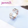 Cluster Rings Trendy Women Fashion Opening For 925 Sterling Silver Wedding Engagement Wholesale Party Jewelry