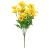 Decorative Flowers Artificial Daisy Decor Imitation Fake Silk Bouquet Pography Shooting Props