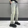 Jeans maschi primavera estate sottile chicon maschi gamba dritta in forma sciolta cdicon europea marchio di fascia alta di fascia alta pantaloni dritti LXK223