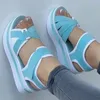 Kadınlar Sandalet Yaz Ayakkabı Düşük Platformu İçin Yumuşak Alt Topuklular Zarif Kadın Topuklu Ayakkabı Kama Topuk 240417