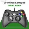 ゲームコントローラージョイスティックXbox 360有線ゲームパッドXbox 360スリムPCゲームパッドは蒸気をサポートし、Win7/10 D240424に適応できます