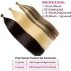 ESTENSIONI WXMY I Punta Estensione per capelli Regno Remy Human Hair #1B Naturale Nero dritto Keratina I Tip Fusion Extensions Human Hair Extensions 1224 pollici 1224 pollici