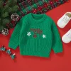 Sweaters ma&baby 6M3Y Christmas Newborn Infant Toddler Baby Girl Boy Sweater Long Sleeve Letter Knit Pullover Xmas Costumes