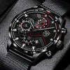 Wristwatches 2022 Fashion Mens Watches for Men Stainless Steel Mesh Belt Quartz Watch Man Business Calendar Luminous Clock relogio masculino 240423