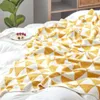 Cingonizador de algodão cobertor de camada dupla de algodão triangular de algodão almoço de algodão Break Break Air Conditioning Shawl Sofá