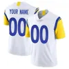 Football Jersey Kurt Warner Eric Dickerson Aaron Donald Matthew Stafford Cooper Kupp Cam Akers Kyren Williams Tyler Higbee Puka Nacua Byron Young