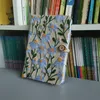 Haftowe tkaniny kwiatowe notebooki dziennik estetyczny kreatywny retro notatnik ręka książka studencka School Supplies Cute Stationerery 240409