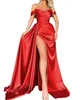 2024 Banquet High Slit Sexy Host One-shoulder Slimming Party Evening Dress T240424