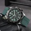 2024 TOG MEN 럭셔리 디자이너 자동 쿼츠 시계 MENS Auto 6 Handes Watches Wristwatch TG01 Sapphire Glass All Dial Work