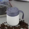 ウォーターボトル350mlポータブルコーヒー断熱カップハンドルステンレス鋼ボトルホームオフィスサーマルマグ