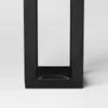 Candle Holders Black Cast Aluminum Outdoor Lantern Holder - 29.4"x9"