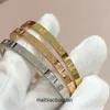 Banghi di gioielli di fascia alta per Carter Womens v Bracciale d'oro Mens e Feel di placcatura in oro rosa 18k Diamond Free Bracciale a quattro diamanti Bracciale non sbiadente Originale 1: 1 con logo reale