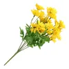 Decorative Flowers Artificial Daisy Decor Imitation Fake Silk Bouquet Pography Shooting Props