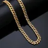 Chains Mens Iced Out Chain Hip Hop Bijoux Collier Moisanite Bracelets Gold Sier Miami Colliers de liaison cubaine