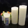 Färgglada gradient LED -ljus Remote Control Electronic Flameless Breathing Candle Lights Wedding Party Christmas Decoration 240417