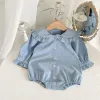 Endelar babykläder långärmad rompers nyfödda flickor vårens höst baby dräkt 03t söta bodysuits