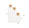 Storage Bottles 200pcs Mini Transparent With Cork Stopper Capacity For 5ml 10ml 14ml Glass Jars Wishing Bottle Gifts