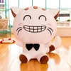 Kawaii Big Face Cat Plush Toys Cute Stuffed Animals bow tie Cat Pillows Lovly Smile Cat Plushies Dolls Birthday Gift for Kids