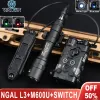 Lights Airsoft NGAL L3 Indicator Red Green Blue Laser Tactical SFM600U Flashlight M300A Scout Light Dual Function Pressure Switch Set