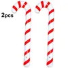 Party Decoration 90CM Balloons Christmas Candy Canes Stick Balloon For XmaIndoor Outdoor Decorations Family Kids Gift