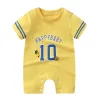 One-Pieces 2023 Sommer Baby Jungen Mädchen Mode Ha Kleidung Neugeborene Babyklettern Kleidung Marken Baby Mädchen Strampler Säugling Kostüme Pyjama