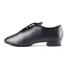 Dance Shoes BD Men Standard Shining Patent Split Sole Professional Ballroom 309 Tävlingsträning Dancing