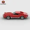 Blöcke MOC Sticks Chevroleted Corvette C3 Stingray Coupé Racing Sportwagen Fahrzeuggeschwindigkeit Champion Racer Building Blocks Technologiespielzeug