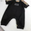 Merk pasgeboren jumpsuits voor en achter splicing ontwerp peuter kleding maat 59-100 cm baby crawling pak baby bodysuit 24april