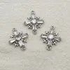 Aankomst 20x15mm 50 stks kubieke zirkonia koper kruisconnectoren voor handgemaakte ketting/oorbellen diy onderdelenjewel accessoires 240416