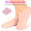 Werkzeug 1 Paar Spa Care Silicon Feuchtigkeitsspendende Gelsocken Peeling Antidrying tote Hautschutzfußpflegewerkzeuge