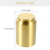 Bottiglie di stoccaggio Multipurico Porta di tè Porta portatile Cancio di tenuta in rame (Golden)