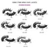 10Pair Synthetic Fiber Eyelashes Europe and America Fashion D-curve Volumizing Natural False Eyelashes