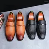 Elbise Ayakkabı Resmi Erkekler Deri Bahar Sonbahar Oxford Loafers Nefes Alabilir Daireler Sapatos Maskulino Rahat Zapatos de Hombre