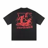 2024 ENFANTS RICHEES DEPRIMES DESIGNER MEN TシャツプリントメンズティーとショートレディースルーズシルクシャツTEES MEN TSHIRT