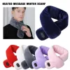 Massager USB Electric Scarf 3 Temperature Modes 4 Levels Massage Adjustment Neck Protection Heat Therapy Men Women Heated Neck Wrap Pad