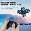 Car Rh821 Flip Mini RC 3D Flip 4KHD DRONE HÉLICOPTERE ALTÉDITION HEUR 2,4G 4 AXIS Remote commande Quadcoptère pour enfants UAV avec des lumières