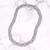 Hip Hop New Jewelry 15mm Cuban Chain Fashion Style Sterling Silver Moissanite Necklace for Men